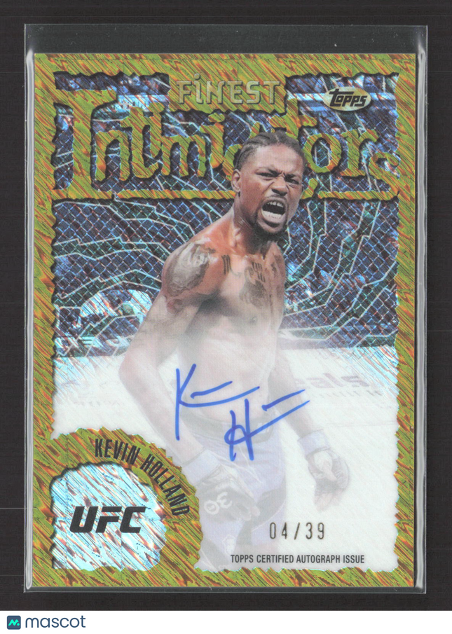 2024 Topps Finest Intimidators Kevin Holland #IA-KHD Gold Shimmer 04/39 Auto