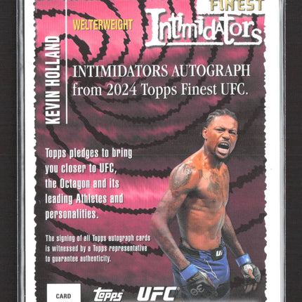 2024 Topps Finest Intimidators Kevin Holland #IA-KHD Gold Shimmer 04/39 Auto