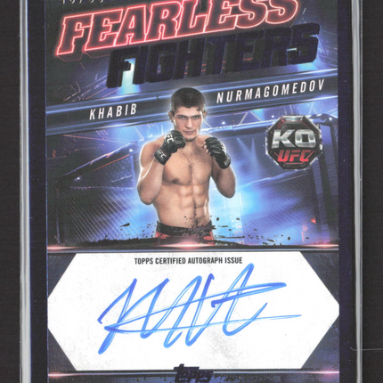 2025 Topps Knockout UFC Fearless Fighters Khabib Nurmagomedov #FF-KN 43/50 Auto