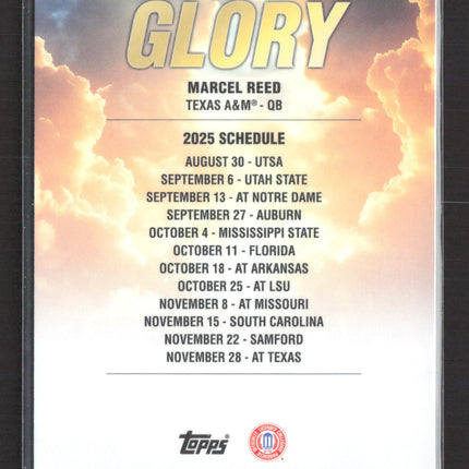 2025 Bowman Chrome U Path to Glory Marcel Reed #PG-4 Blue Refractor 064/150