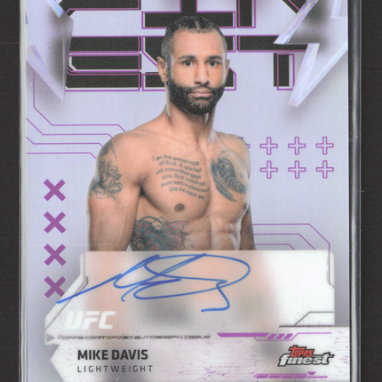 2025 Topps Finest UFC Mike Davis #FA-MD Refractor Auto