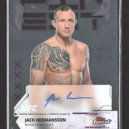2025 Topps Finest UFC Jack Hermansson #FA-JH Auto