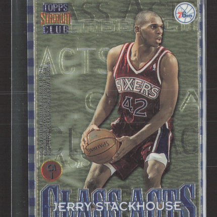 1997 Topps Stadium Club Class Acts Michael Jordan Jerry Stackhouse #CA1