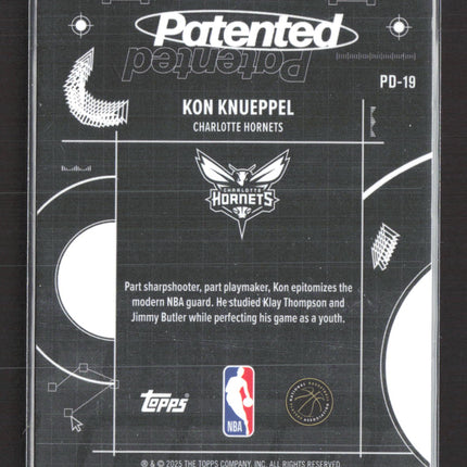2025 Topps Chrome Basketball Patented Kon Knueppel #PD-19 RC