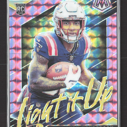 2025 Panini Mosaic Prizm TreVeyon Henderson #10 Pink RC 26/49