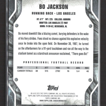 2025 Topps Resurgence Bo Jackson #76 Red /5