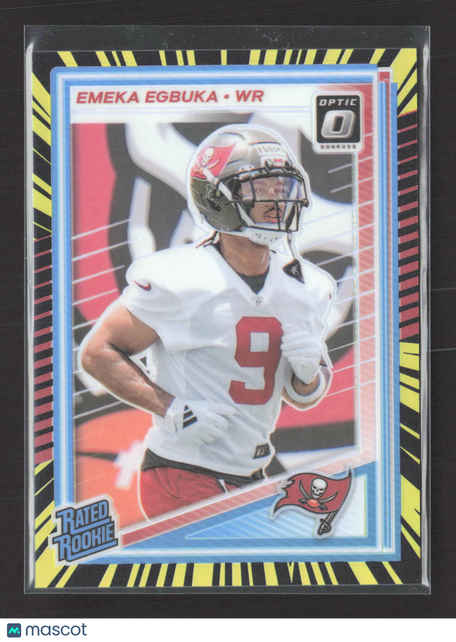 2025 Panini Donruss Optic Prizm Emeka Egbuka #265 Electricity 07/75