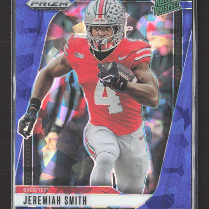 2025 Panini Prizm Draft Picks Jeremiah Smith #160 Blue Ice 078/149
