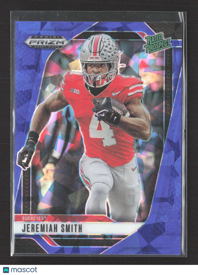 2025 Panini Prizm Draft Picks Jeremiah Smith #160 Blue Ice 078/149