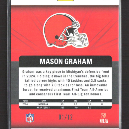 2025 Panini Revolution Football Mason Graham #227 RC 01/12