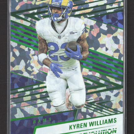 2025 Panini Revolution Kyren Williams #82 Emerald 06/12