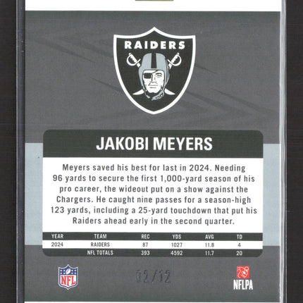 2025 Panini Revolution Football Jakobi Meyers #111 Groove 02/12