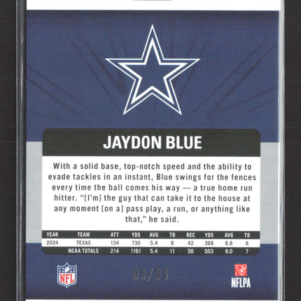 2025 Panini Revolution Jaydon Blue #214 Fractal 08/99 RC
