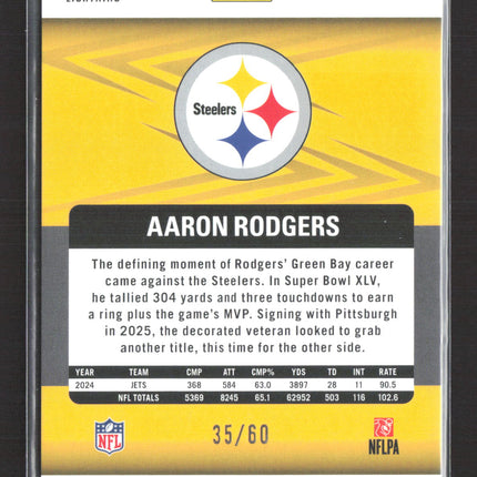 2025 Panini Revolution Aaron Rodgers #45 Lightning 35/60