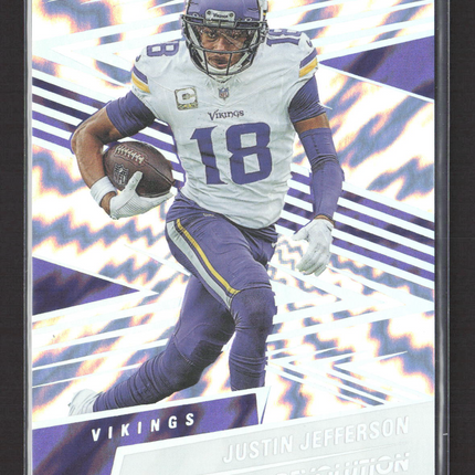 2025 Panini Revolution Football Justin Jefferson #50 Lightning 08/60