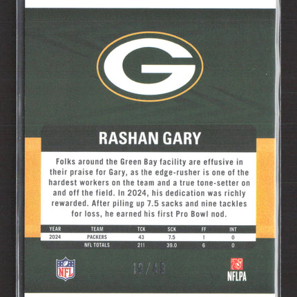 2025 Panini Revolution Rashan Gary #129 Fireworks 19/49