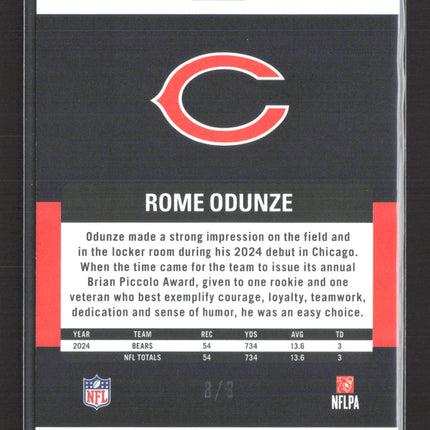 2025 Panini Revolution Rome Odunze #149 Infinite 8/8
