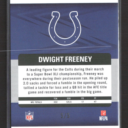 2025 Panini Revolution Football Dwight Freeney #197 Lava 5/5