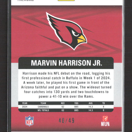 2025 Panini Revolution Football Marvin Harrison Jr. #83 Fireworks 40/49