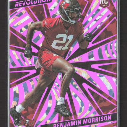 2025 Panini Revolution Football Benjamin Morrison #204 Pink RC 25/35