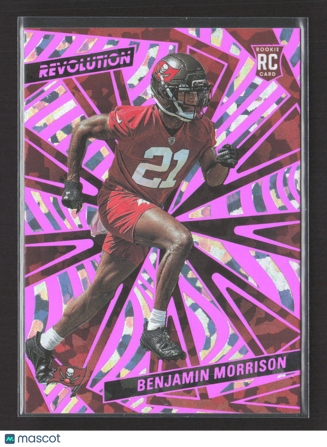 2025 Panini Revolution Football Benjamin Morrison #204 Pink RC 25/35