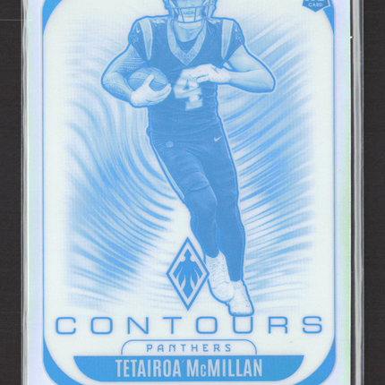 2025 Panini Phoenix Football Contours Tetairoa McMillan #5 RC
