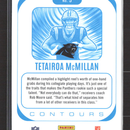 2025 Panini Phoenix Football Contours Tetairoa McMillan #5 RC