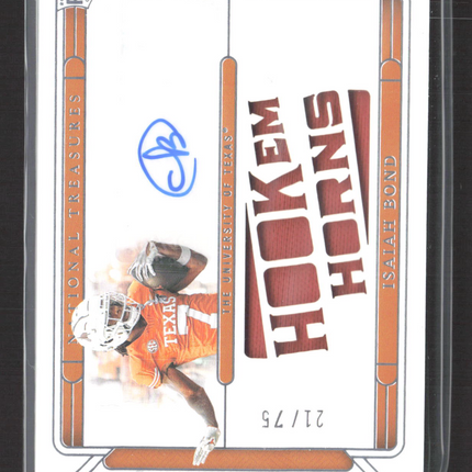 2025 National Treasures Collegiate Isaiah Bond #TSSDC-IBD 21/75 RC Patch Auto