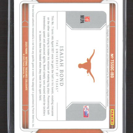2025 National Treasures Collegiate Isaiah Bond #TSSDC-IBD 21/75 RC Patch Auto