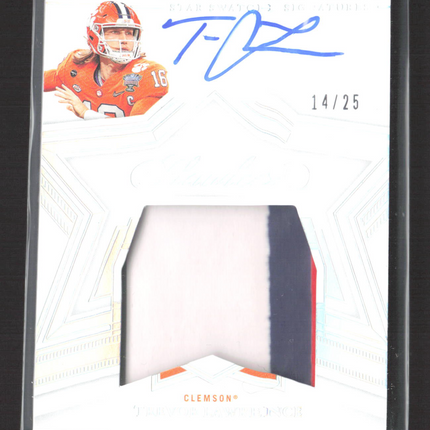 2022 Panini Flawless Collegiate Trevor Lawrence #SS-TRE Patch Auto 14/25