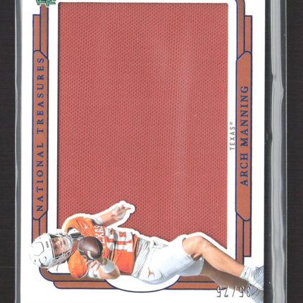 2025 Panini National Treasures Collegiate Arch Manning #SIL-AMG Patch 35/75
