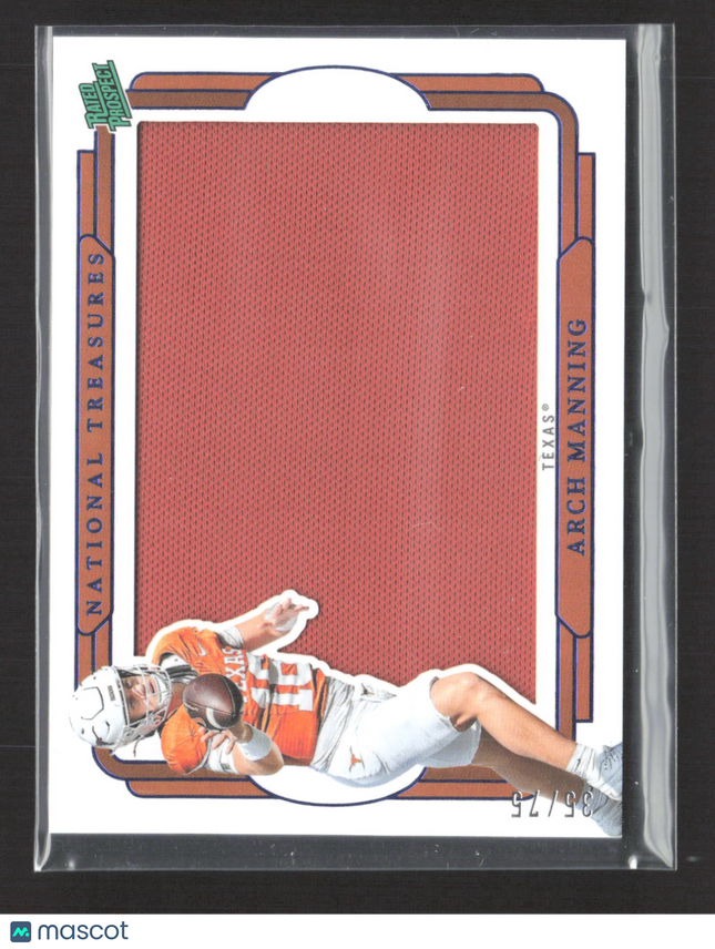 2025 Panini National Treasures Collegiate Arch Manning #SIL-AMG Patch 35/75