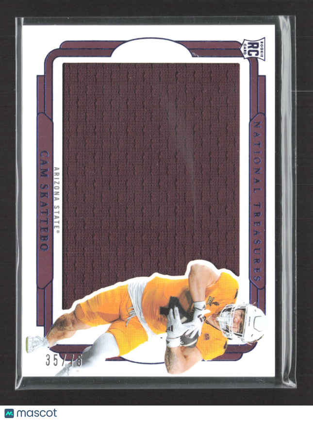 2025 Panini National Treasures Collegiate Cam Skattebo #RS-CSO RC Patch /75