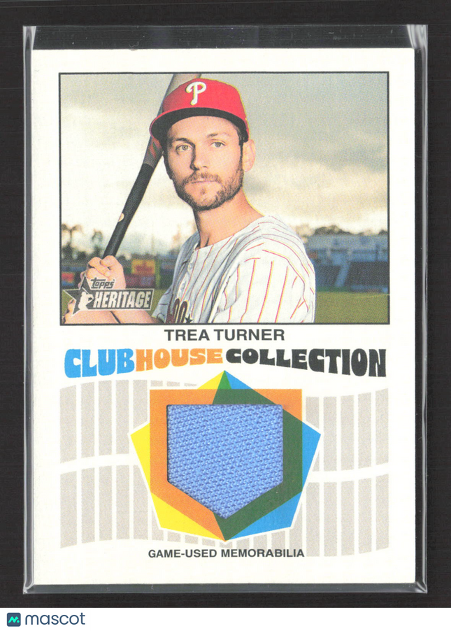 2026 Topps Heritage Clubhouse Collection Trea Turner #CCR-TT Patch