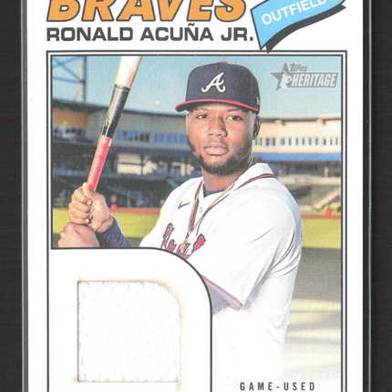 2026 Topps Heritage Ronald Acuña Jr. #RA Game-Used Patch
