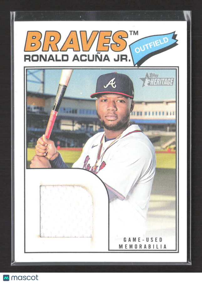 2026 Topps Heritage Ronald Acuña Jr. #RA Game-Used Patch