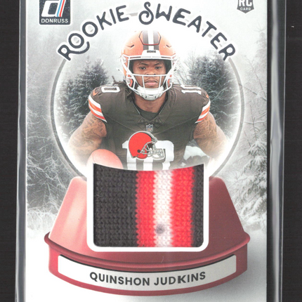 2025 Donruss Rookie Sweater Quinshon Judkins #SWE-QJS RC Patch