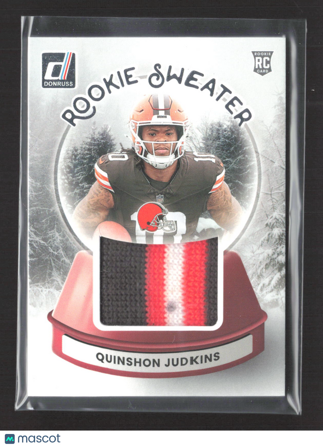 2025 Donruss Rookie Sweater Quinshon Judkins #SWE-QJS RC Patch
