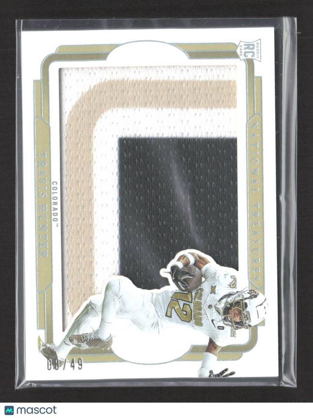 2025 Panini National Treasures Collegiate Travis Hunter #RS-THR RC 08/49 Patch