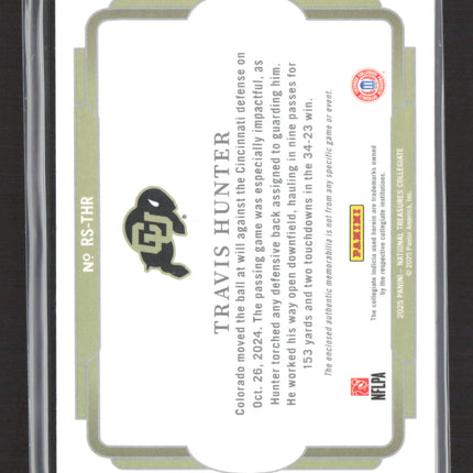 2025 Panini National Treasures Collegiate Travis Hunter #RS-THR RC 08/49 Patch