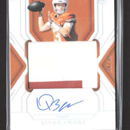 2025 Panini National Treasures Collegiate Quinn Ewers #54 Patch RC 38/39 Auto