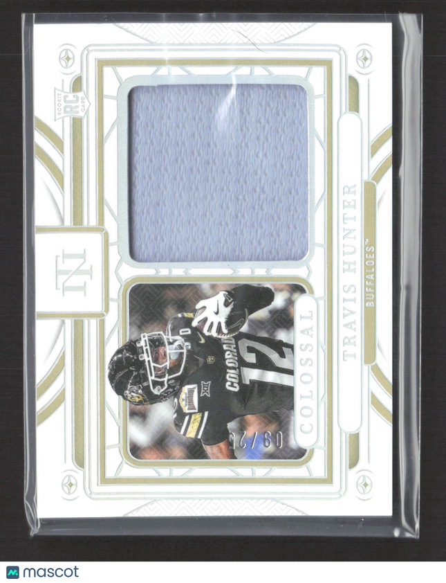 2025 National Treasures Collegiate Colossal Travis Hunter #CM-THR /25 Patch