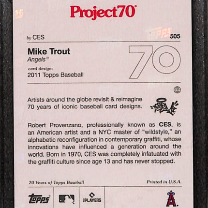 2021 Topps Project70 Mike Trout #505