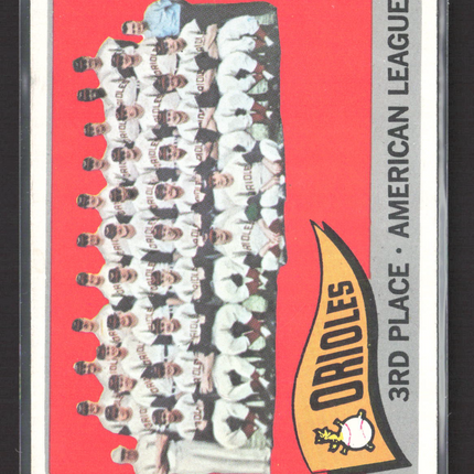 1965 Topps Brooks Robinson Baltimore Orioles Team Card #572