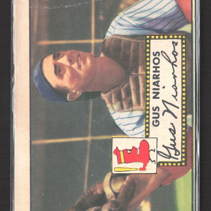 1952 Topps Gus Niarhos #121