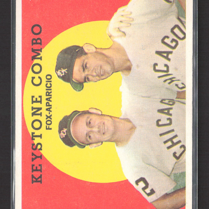 1960 Topps Luis Aparicio Nellie Fox #408