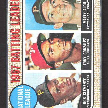 1968 Topps Roberto Clemente Tony Gonzalez Matty Alou #1
