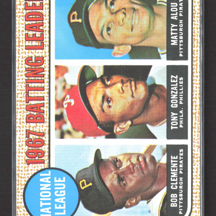 1968 Topps Roberto Clemente Tony Gonzalez Matty Alou #1