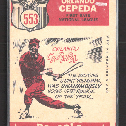 1959 Topps Orlando Cepeda #553
