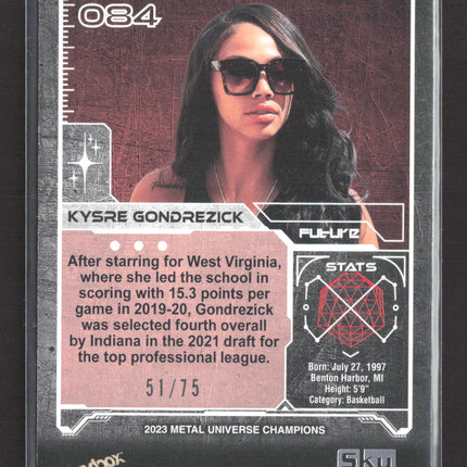2023 SkyBox Metal Universe Champions Kysre Gondrezick #084 51/75